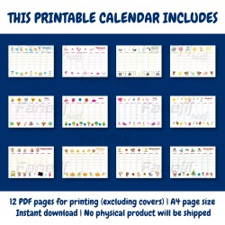 Printable Blank Monthly Calendar (Monday-Sunday)