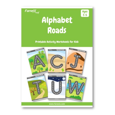 Alphabet Roads: Printable Activity Worksheets for Kids Ages 3-5 (ENGLISH)