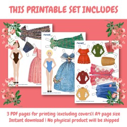 Printable Paper Dolls Vintage Dresses