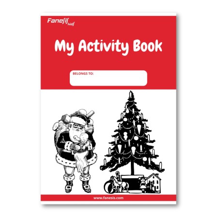 FREE Printable My Activity Book Cover: Christmas