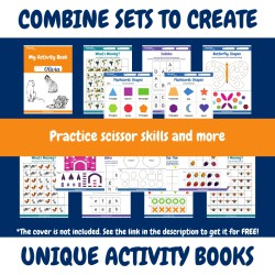 6 Sets Bundle: Printable Activity Worksheets for Kids Ages 3-5