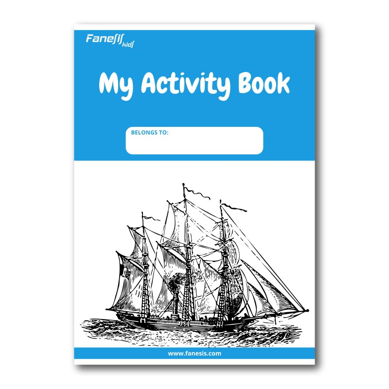 FREE Printable My Activity Book Cover: Ship