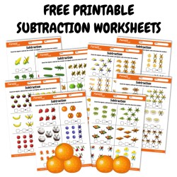 FREE Printable Subtraction Worksheets for Kids Ages 3+