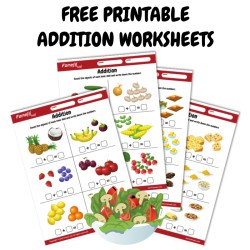 FREE Printable Addition Worksheets for Kids Ages 3+