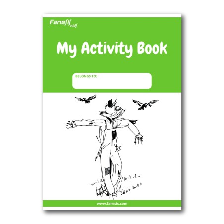 FREE Printable My Activity Book Cover: Scarecrow