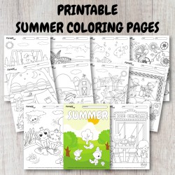 Printable Summer Coloring...