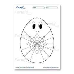 FREE Printable Easter Egg Coloring Page 2