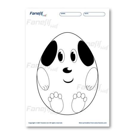 FREE Printable Easter Egg Coloring Page 5