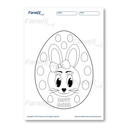 FREE Printable Easter Egg Coloring Page 6