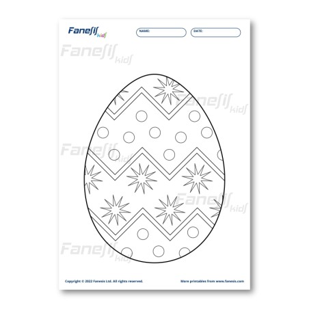 FREE Printable Easter Egg Coloring Page 9