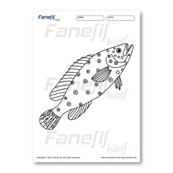 FREE Printable Coloring Page: Fish