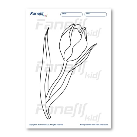 FREE Printable Coloring Page: Flower