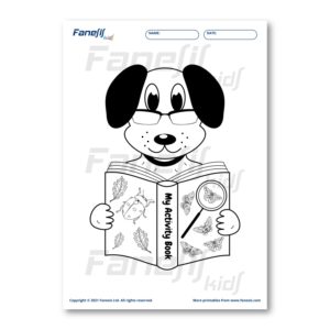 free printable coloring page: dog