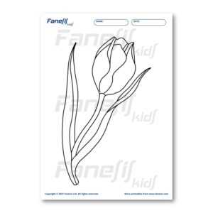free printable coloring page: flower