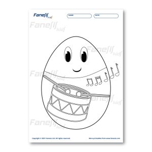 free printable easter egg coloring page 3
