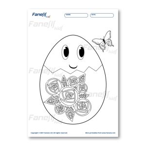 free printable easter egg coloring page 4