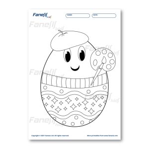 free printable easter egg coloring page 8