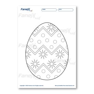 free printable easter egg coloring page 9