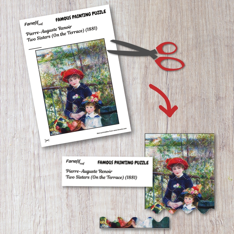 free printable famous painting puzzles for kids ages 3+ free printable famous painting puzzles for kids ages 3+