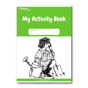 free printable my activity book cover: gardener